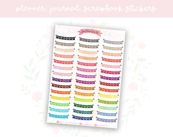 Colourful Payday Flags Planner Sticker Sheet | decorative stickers | journal stickers | scrapbooking