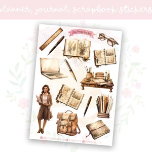 Vintage Planner Planner Sticker Sheet Set 2 | decorative stickers | journal stickers | scrapbooking