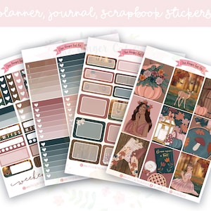 A la Carte Es war einmal, Planer-Aufkleber-Kit, vertikaler Planer, Journaling, Scrapbook-Aufkleber