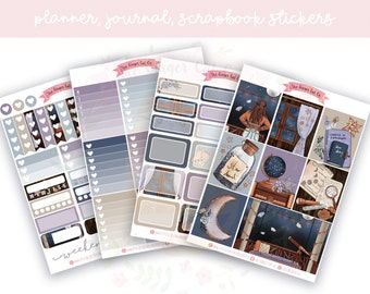 A la carte Stars Align Planner Sticker Kit, Vertical Planner, Journaling, Scrapbook Stickers
