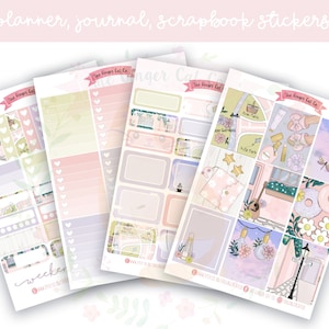 A la carte Spring Blooms Sticker Kit | Planner & Journal Stickers | Floral Bujo Stickers | Springtime Scrapbooking Supplies