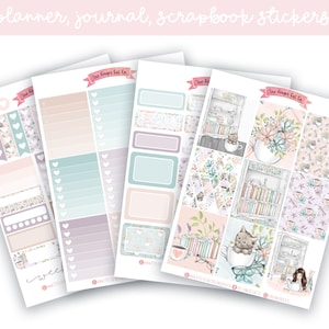 A la carte Cozy Afternoon Planner Sticker Kit, Vertical Planner, Journaling, Scrapbook Stickers