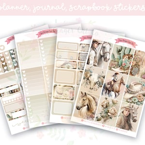 A lacarte Cowgirl-Sticker-Kit, vertikaler Planer, Journaling, Scrapbook-Aufkleber