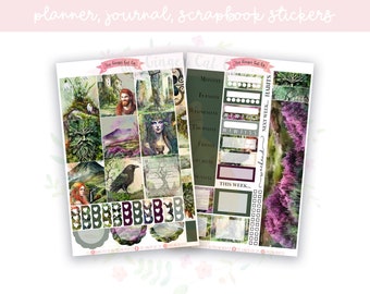 Celtic Hobonichi Cousin Planner, Journaling, Scrapbook Weekly Sticker Kit