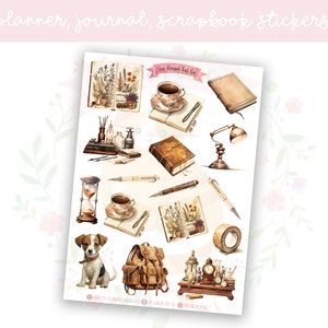 Vintage Planner Planner Sticker Sheet Set 1 | decorative stickers | journal stickers | scrapbooking