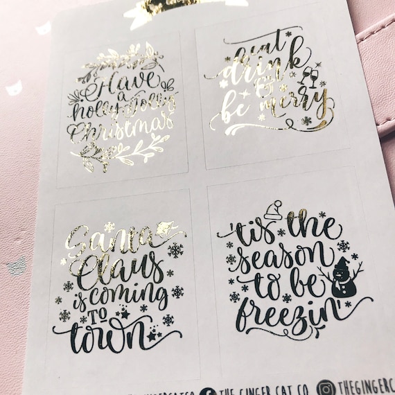 Planner//Diary//Scrapbooking Stickers Christmas Quote Boxes