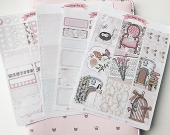 A la carte Enchanted Easter Planner Sticker Kit, Vertical Planner, Journaling, Scrapbook Stickers