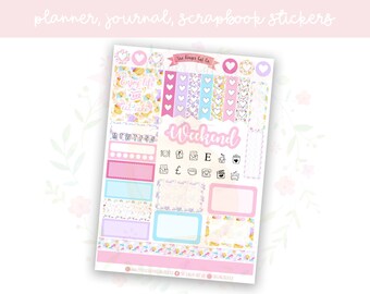 Cupcake One Sheet Planner Sticker Kit