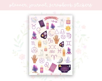 Fortune Teller Planner Sticker Sheet | decorative stickers | journal stickers | scrapbooking