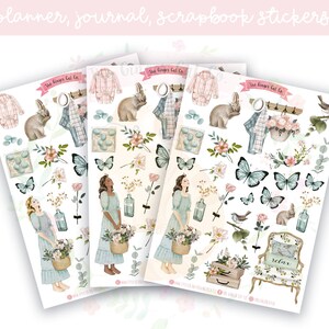 Butterfly Spring Planner Sticker Sheet | decorative stickers | journal stickers | scrapbooking
