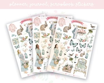 Butterfly Spring Planner Sticker Sheet | decorative stickers | journal stickers | scrapbooking