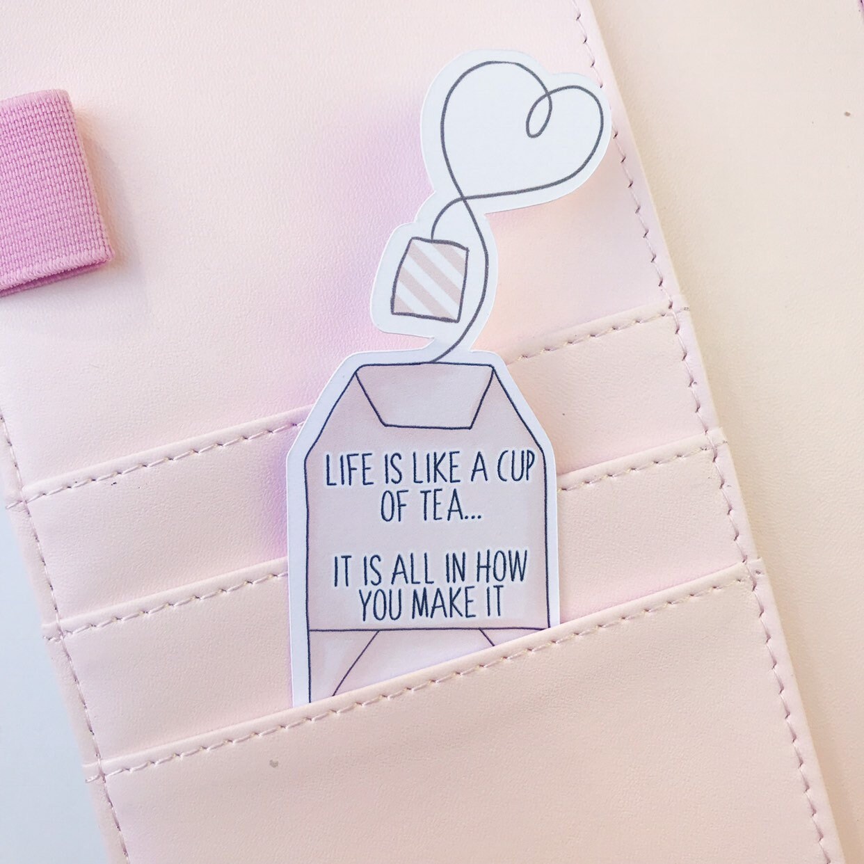 Teebeutel Zitat Die Cut Sticker Etsy.de