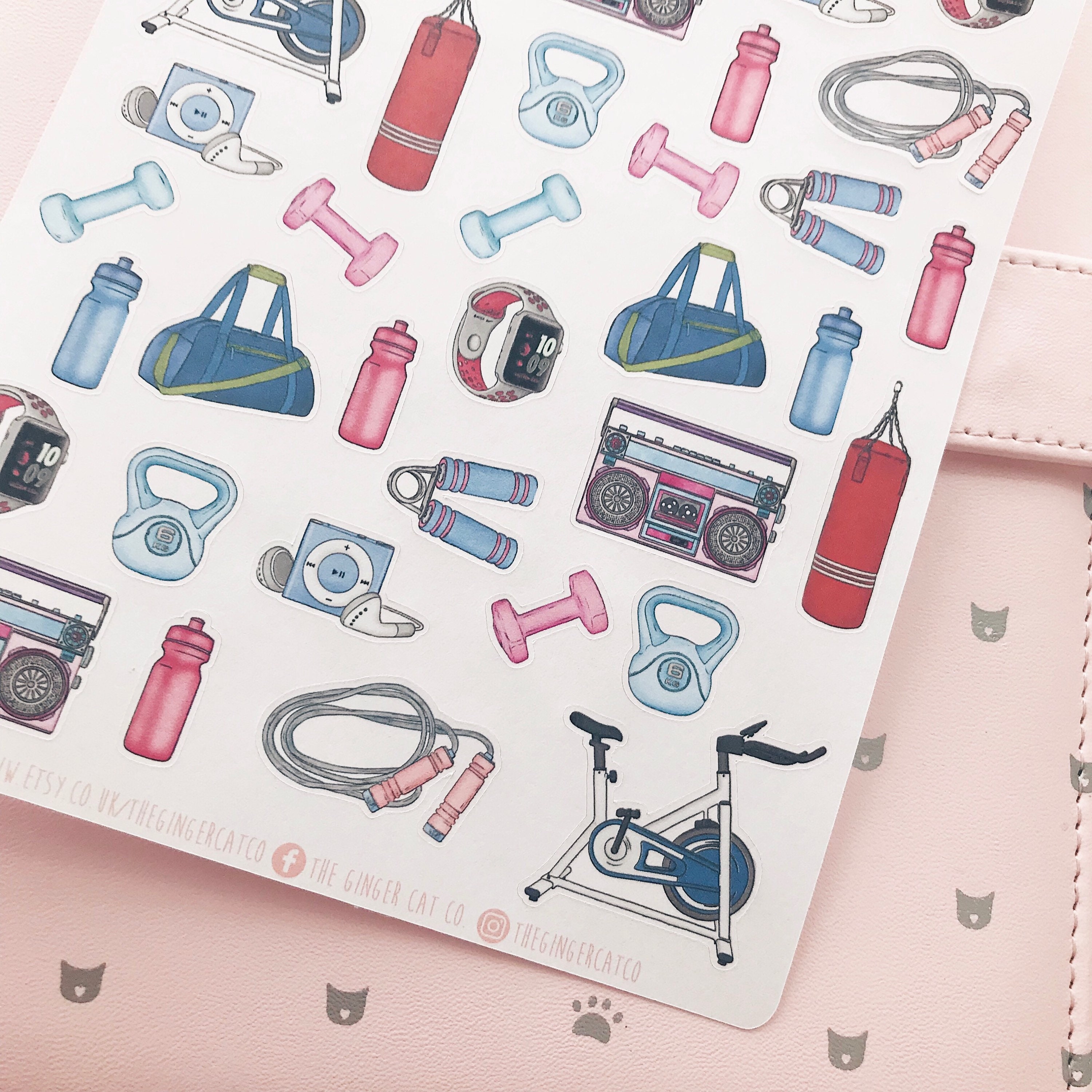 Gym Decorative Planner Stickers Etsy