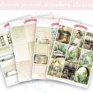 Lily of the Valley Sticker Kit | A La Carte Planner Stickers for Vertical Layout | Floral Journal & Scrapbook Stickers