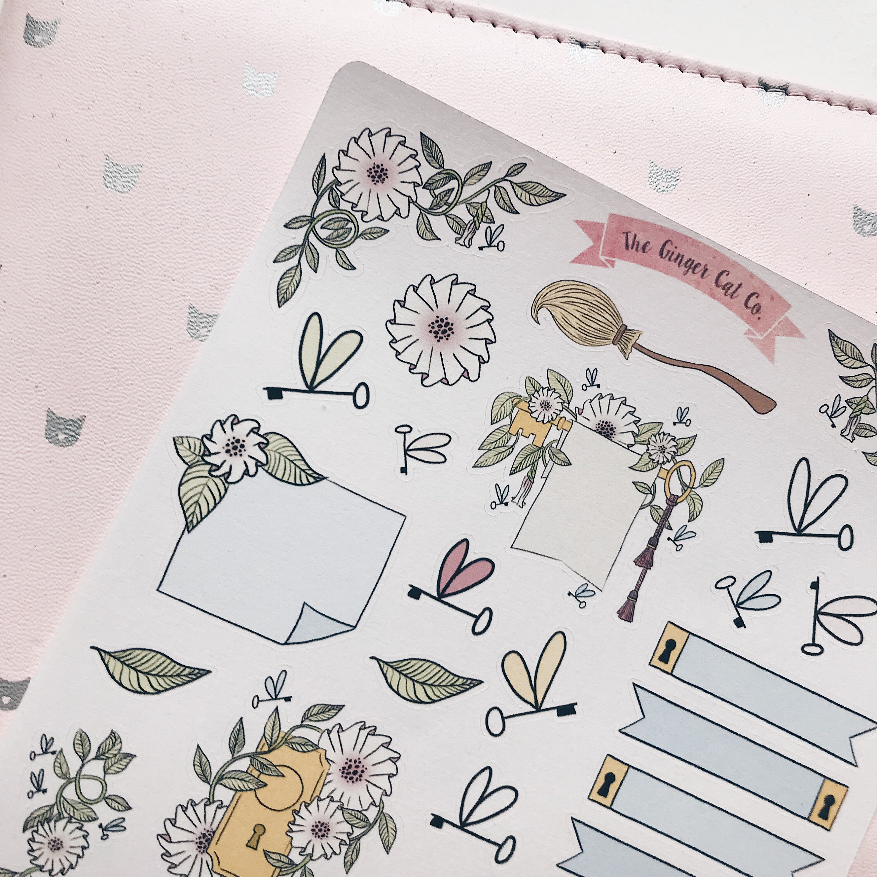 Flying Keys Planner Sticker Sheet | Decorative Stickers | Journal ...