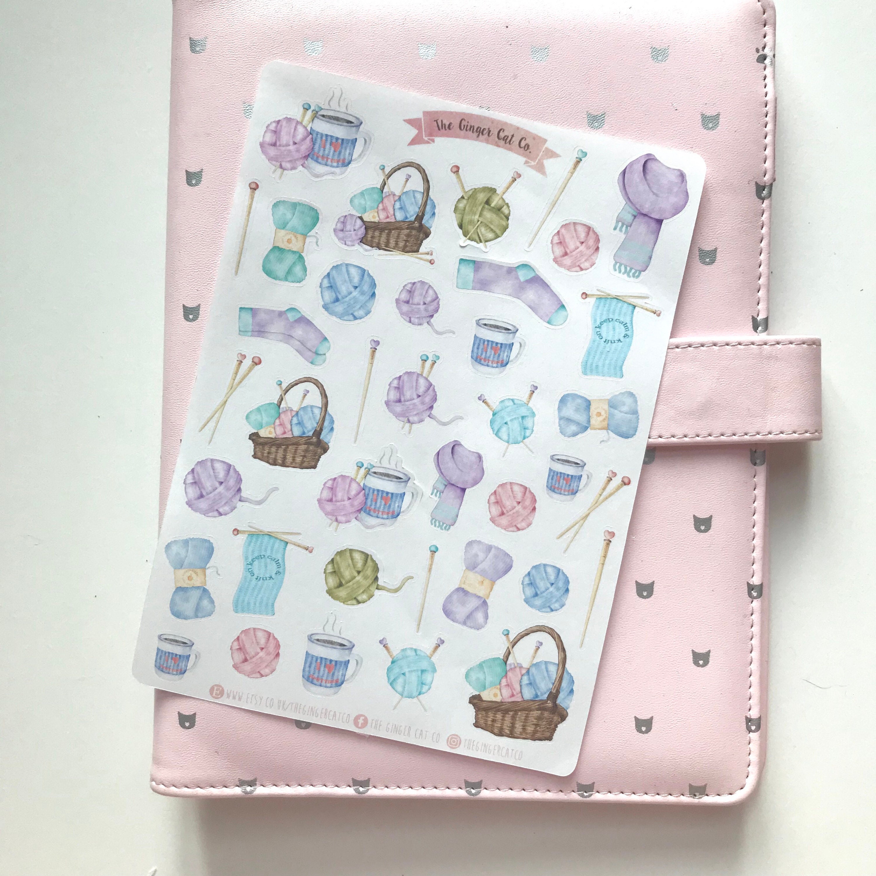Knitting Planner Stickers