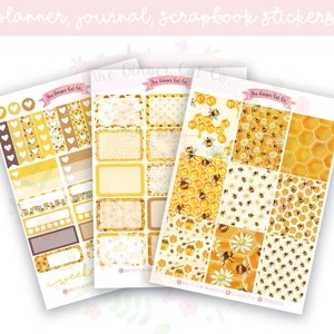 Busy Bee Planer-Aufkleber-Kit, vertikaler Planer, Journaling, Scrapbook-Aufkleber