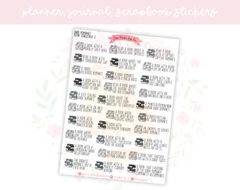 Dark Romance Reading Challenge Stickers Set 2 | Planner & Journal Stickers for Book Trackers | Reading Log Stickers | Bookish Stickers