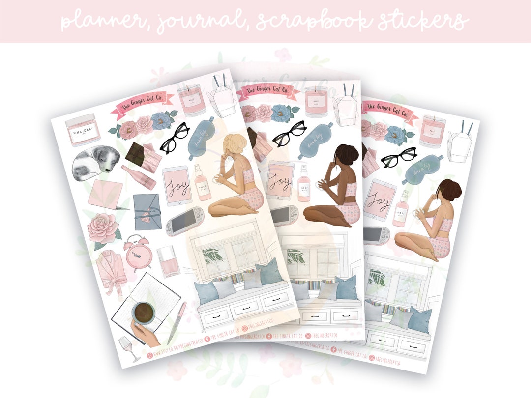 Self Love Planner Sticker Sheet | Decorative Stickers | Journal ...