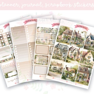 A la Carte Country House Planner Sticker Kit, vertikaler Planer, Journaling, Scrapbook Aufkleber