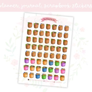 Kawaii Einkaufsbeutel Dekorative Planer, Journaling, Scrapbook Aufkleber