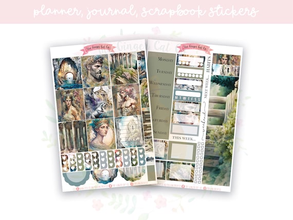 Greece Journaling Scrapbook Paper