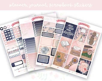 A la carte One More Chapter Planner Sticker Kit, Vertical Planner, Journaling, Scrapbook Stickers