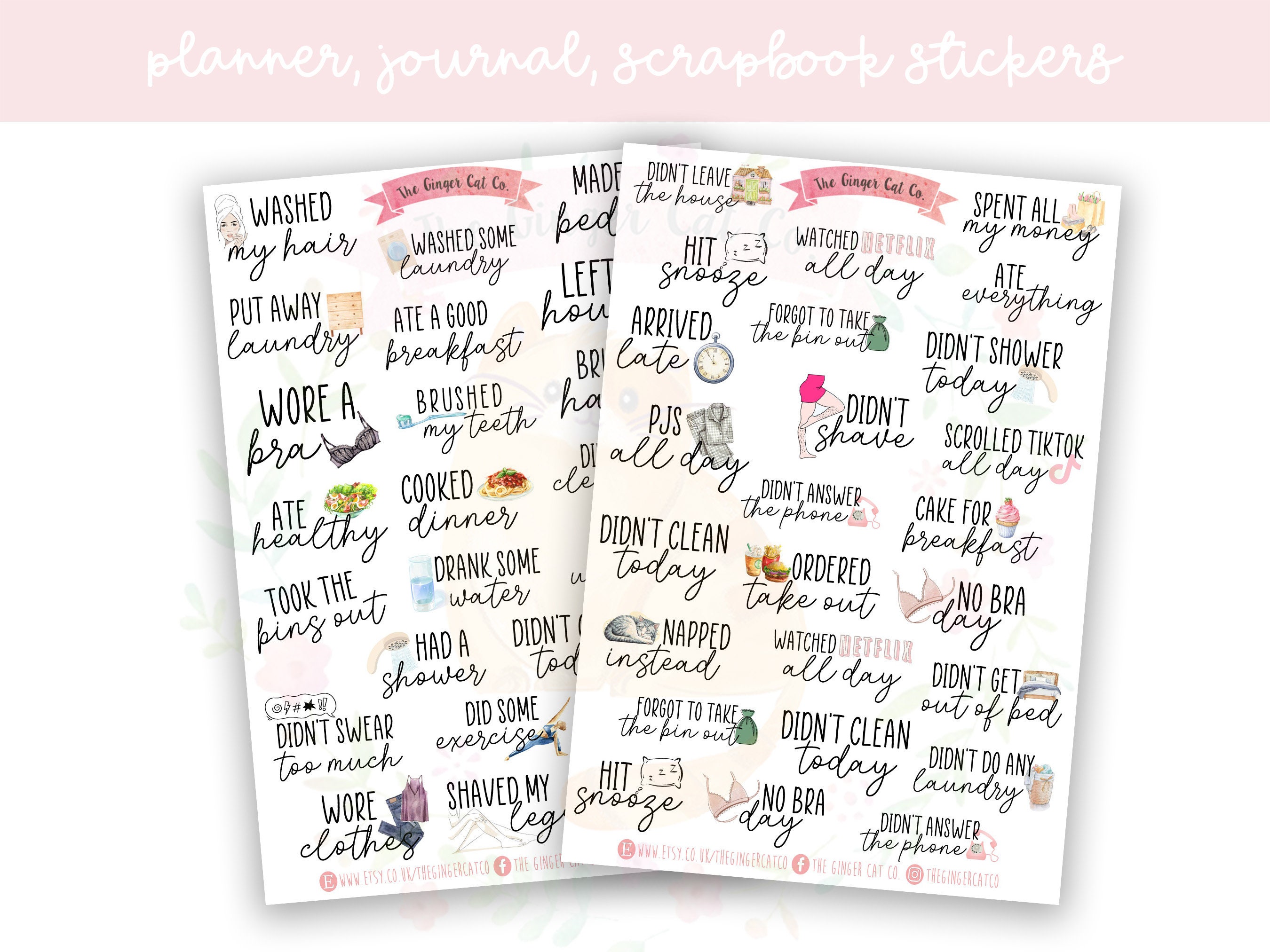 Adult Planner Stickers 