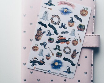 Spooky Halloween Planner Stickers