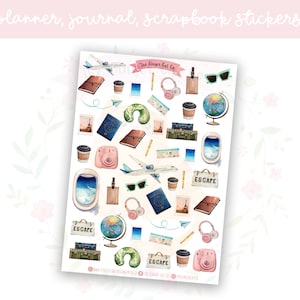 Sticker Blatt | dekorative Aufkleber | Journal Aufkleber | für Scrapbooking