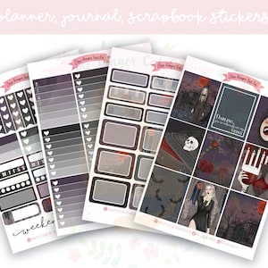 A la carte Vampire Queen Planner Sticker Kit, Vertical Planner, Journaling, Scrapbook Stickers