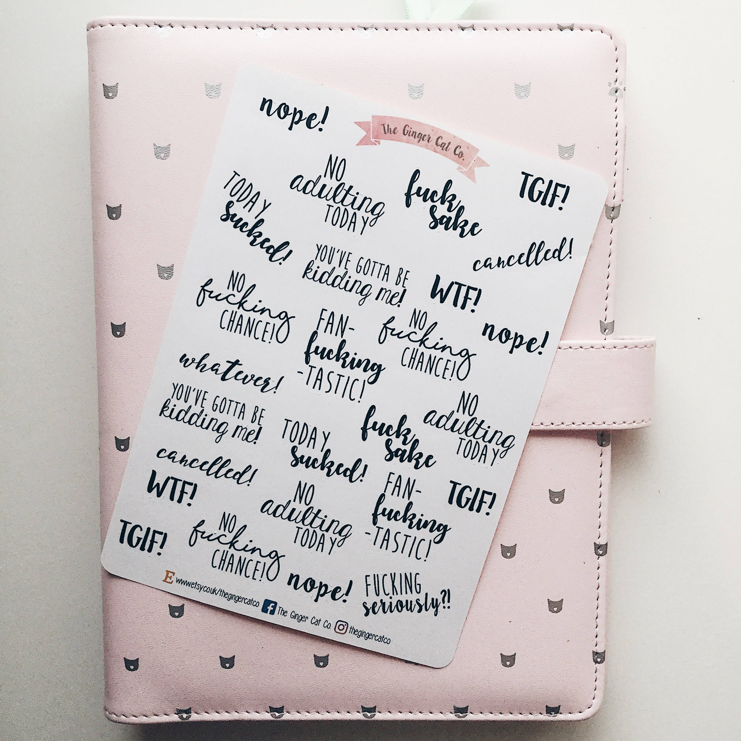 Negatieve/vloekwoorden citaten scriptplanner, journaling, scrapbookstickers  - Etsy België, image size:2448x2448