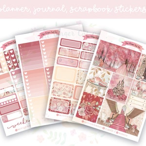 A la carte Autumn Fairytale Planner Sticker Kit, Vertical Planner, Journaling, Scrapbook Stickers