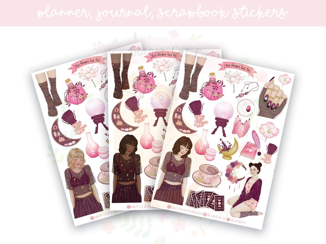 Moonlight Planner Sticker Sheet | Decorative Stickers | Journal ...