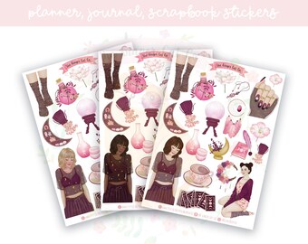 Moonlight Planner Sticker Sheet | decorative stickers | journal stickers | scrapbooking