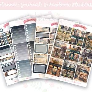 A lacarte Buchläden Planer-Aufkleber-Kit, vertikaler Planer, Journaling, Scrapbook-Aufkleber