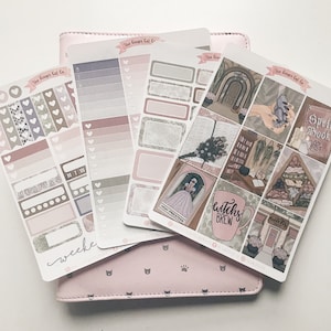 A la carte Woodland Witch Planner Sticker Kit, Vertical Planner, Journaling, Scrapbook Stickers