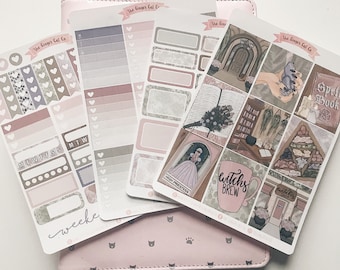 A la carte Woodland Witch Planner Sticker Kit, Vertical Planner, Journaling, Scrapbook Stickers