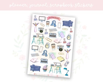 Blogger Planner Sticker Sheet | decorative stickers | journal stickers | scrapbooking