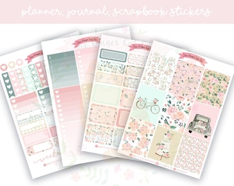 A la carte Just Married Planner Sticker Kit, Vertical Planner, Journaling, Scrapbook Stickers