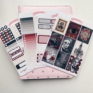 A la carte Dorian Grey Planner Sticker Kit, Vertical Planner, Journaling, Scrapbook Stickers