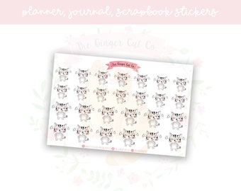 Angry Cat Planner Stickers