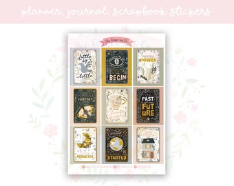 Tarot-Karte voller Kasten dekorativer Planer, Journaling, Scrapbook-Aufkleber