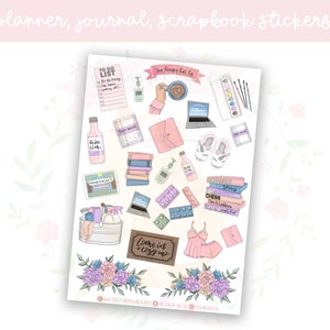 Home Decorative Planner Sticker Sheet | decorative stickers | journal stickers | scrapbooking