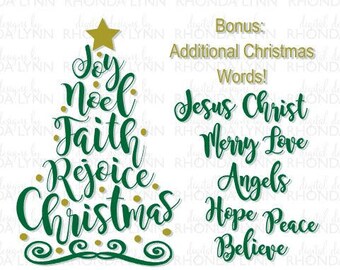christmas words etsy word christmas