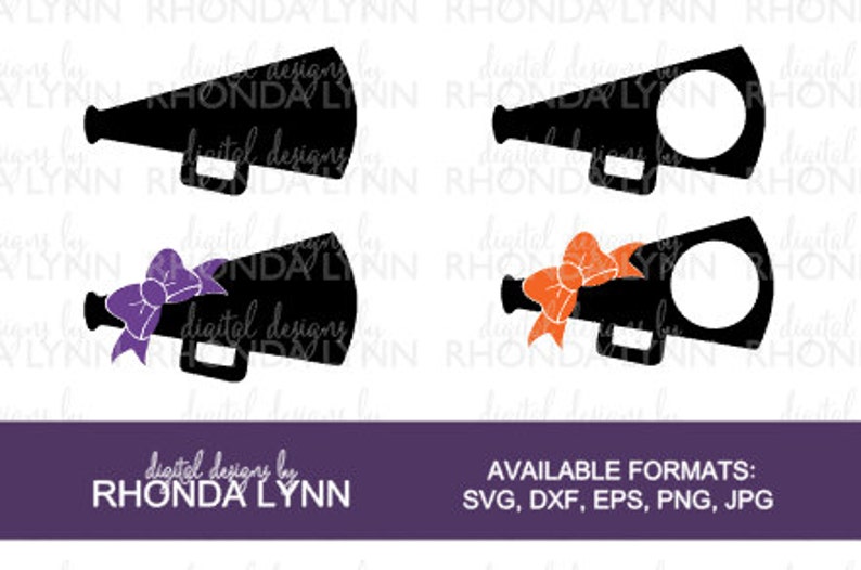 Download SALE Megaphone Monogram SVG dxf eps jpg png vector cut | Etsy