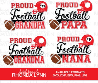 SALE! Proud Football Grandpa SVG, Proud Football Papa SVG, Proud Foot…