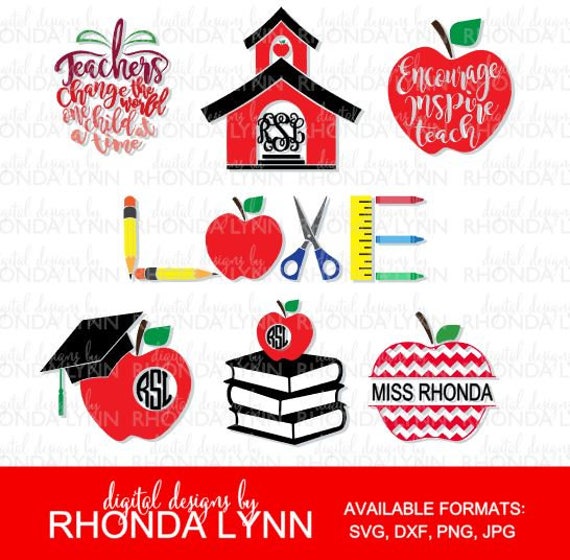 Download SALE Teacher SVG DXF jpg png pdf cut files Teacher | Etsy