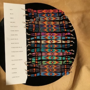 Navajo Beaded Friendship Bracelet Rug Pattern
