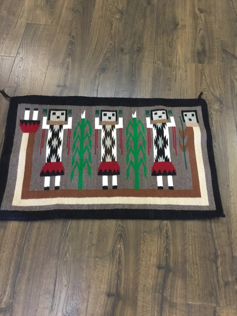 Authentic Navajo Yeibichai Rug Etsy